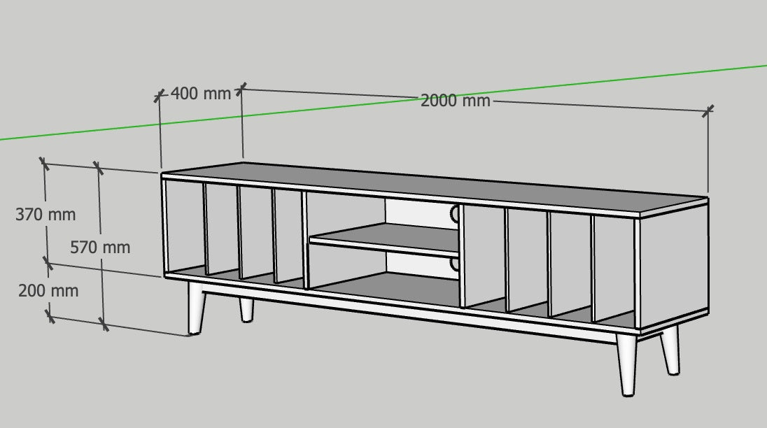 LOTV VINYL TV Sideboard - CUSTOM - Pastform Furniture